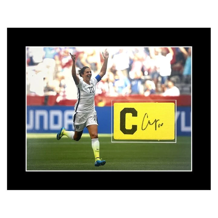 Signed Carli Lloyd Framed Armband - Women's World Cup Winner 2015