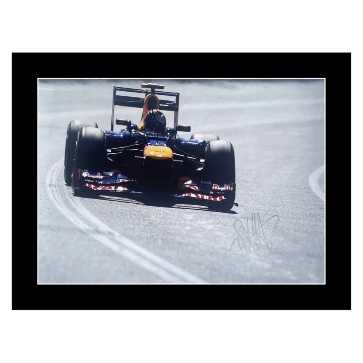 Signed Sebastian Vettel Large Framed Poster Photo - Formula 1 Icon