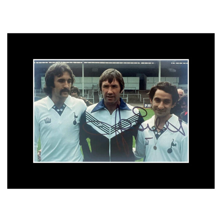 Signed Osvaldo Ardiles Photo Display - 8x6 Spurs Genuine Autograph