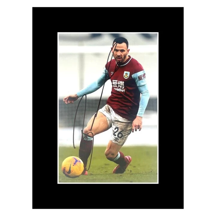 Signed Phil Bardsley Photo Display - 8x6 Burnley F.C. Icon