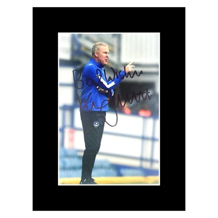 Signed Kenny Jackett Photo Display - 8x6 Portsmouth Icon