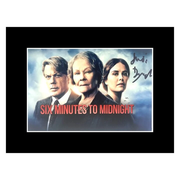 Signed Judi Dench Photo Display - 8x6 Six Minutes to Midnight Icon