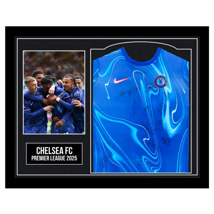 Framed Chelsea F.C. Signed Shirt - Premier League 2025