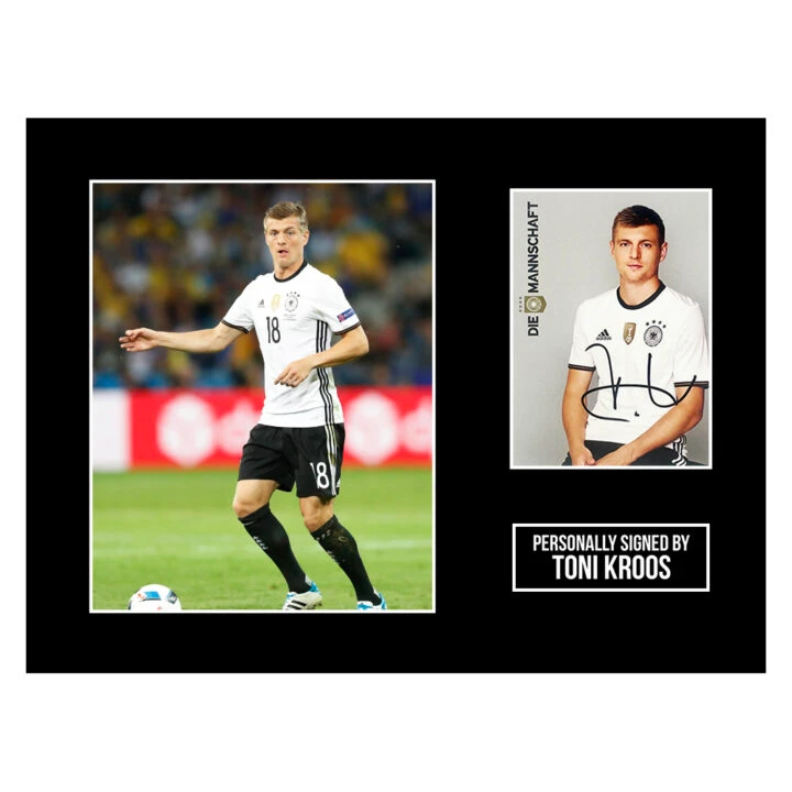 Toni Kroos Signed Photo Display - 16x12 Germany Autograph