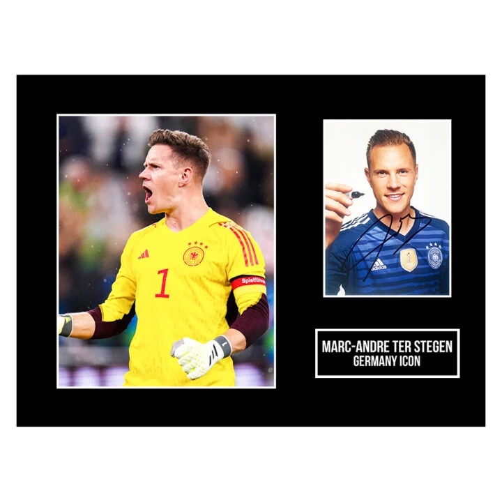 Signed Marc-Andre ter Stegen Photo Display - 16x12 Germany Icon