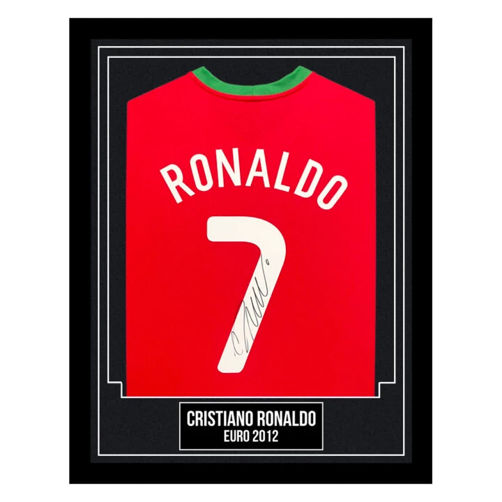 Cristiano Ronaldo Signed Framed Shirt - Portugal Euro 2012