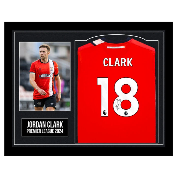 Framed Jordan Clark Signed Shirt - Premier League 2024