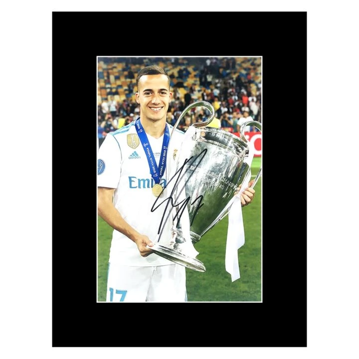 Signed Lucas Vazquez Photo Display 16x12 - Champions League Winner 2018