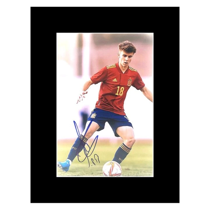 Signed Pablo Barrios Photo Display 16x12 - Spain Icon