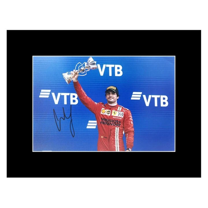 Signed Carlos Sainz Photo Display 16x12 - Formula 1 Icon