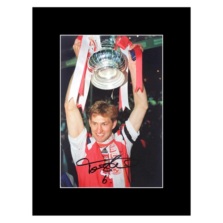 Signed Tony Adams Photo Display 16x12 - FA Cup Winner 1993