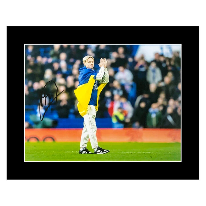 Signed Mykhailo Mudryk Photo Display 12x10 - Chelsea FC Icon