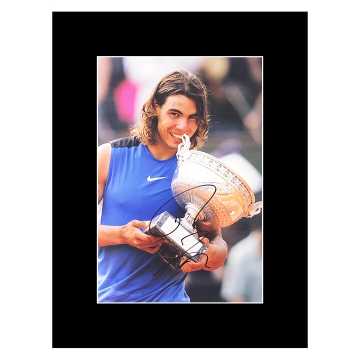 Rafael Nadal Signed Photo Display 16x12 - Roland-Garros Champion 2006