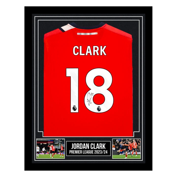 Signed Jordan Clark Framed Shirt - Premier League 2023/24