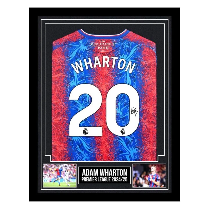 Signed Adam Wharton Framed Shirt - Premier League 2024/25