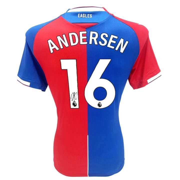 Signed Joachim Andersen Shirt - Crystal Palace Icon