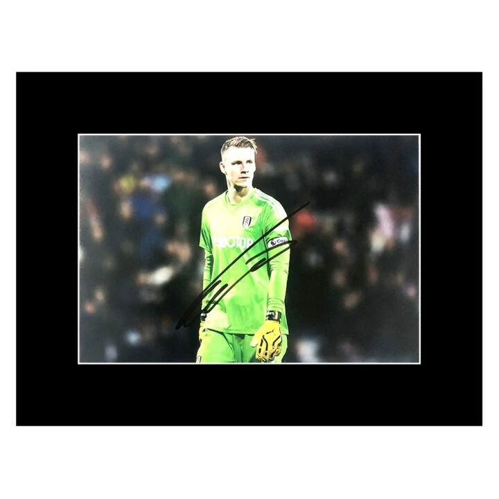 Sander Bernd Leno Photo Display 16x12 - Fulham Genuine Autograph