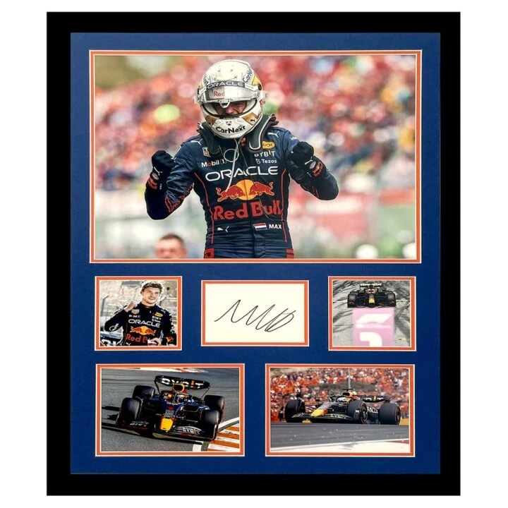 Signed Max Verstappen Large Framed Display - F1 World Champion