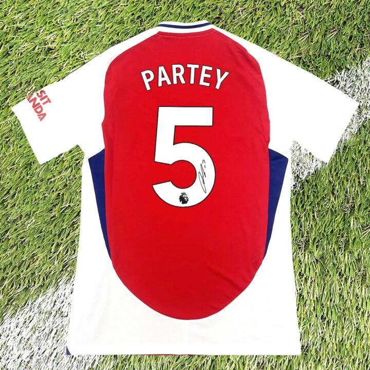 Signed Thomas Partey Home Shirt - Premier League 2025